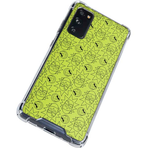 Adult Swim Rick and Morty Rick and Morty All Over Print Galaxy S20 FE Clear Case